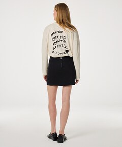 Dames longsleeve ecru