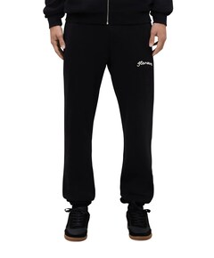 Flaneur Signature Sweatpants broek zwart