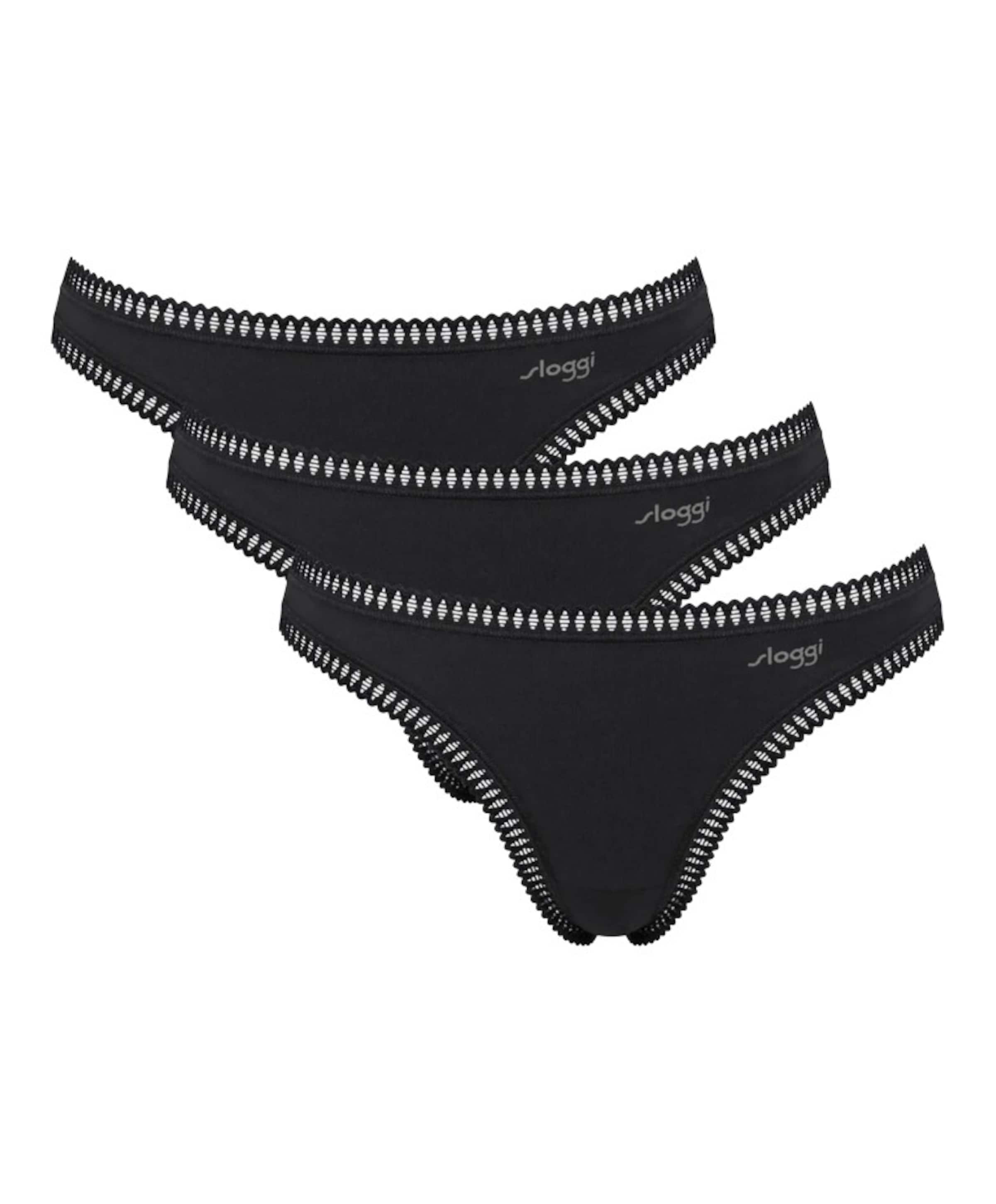 Dames string zwart