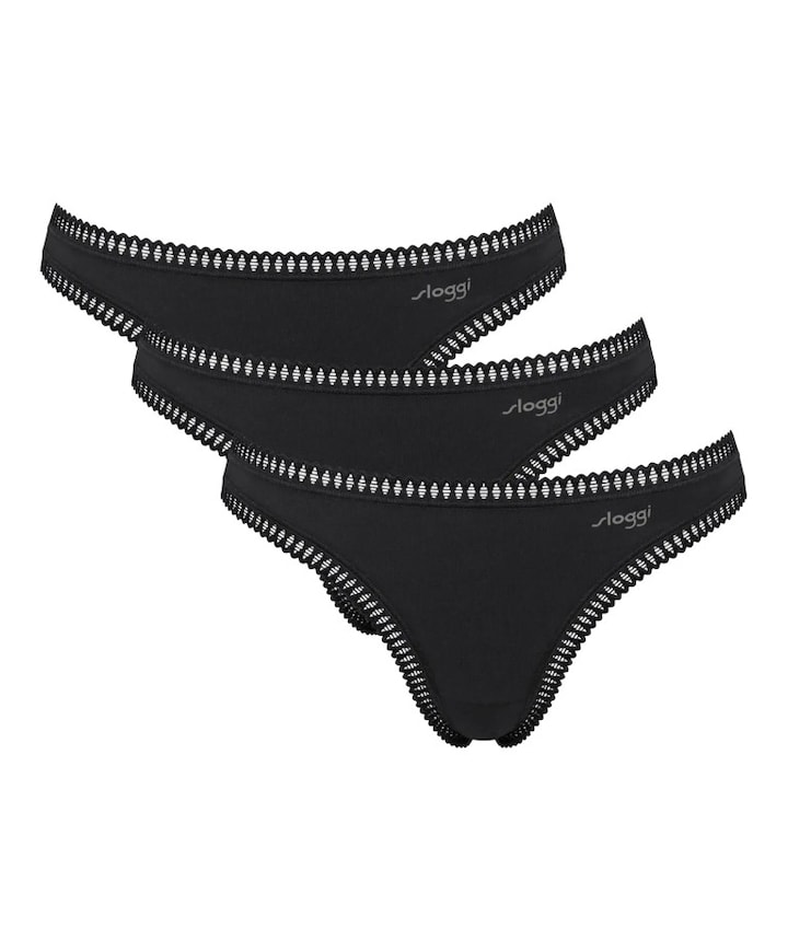 Dames string zwart