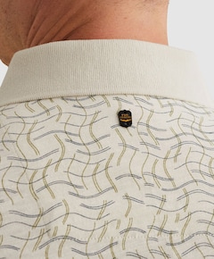 Heren polo ecru
