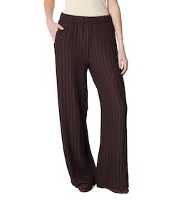 Structuur dames broek bruin