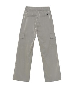 Wide Shiny Cargo broek grijs