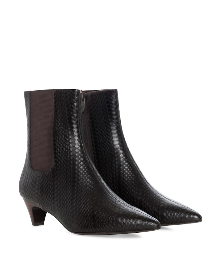 Women enkellaarzen bruin