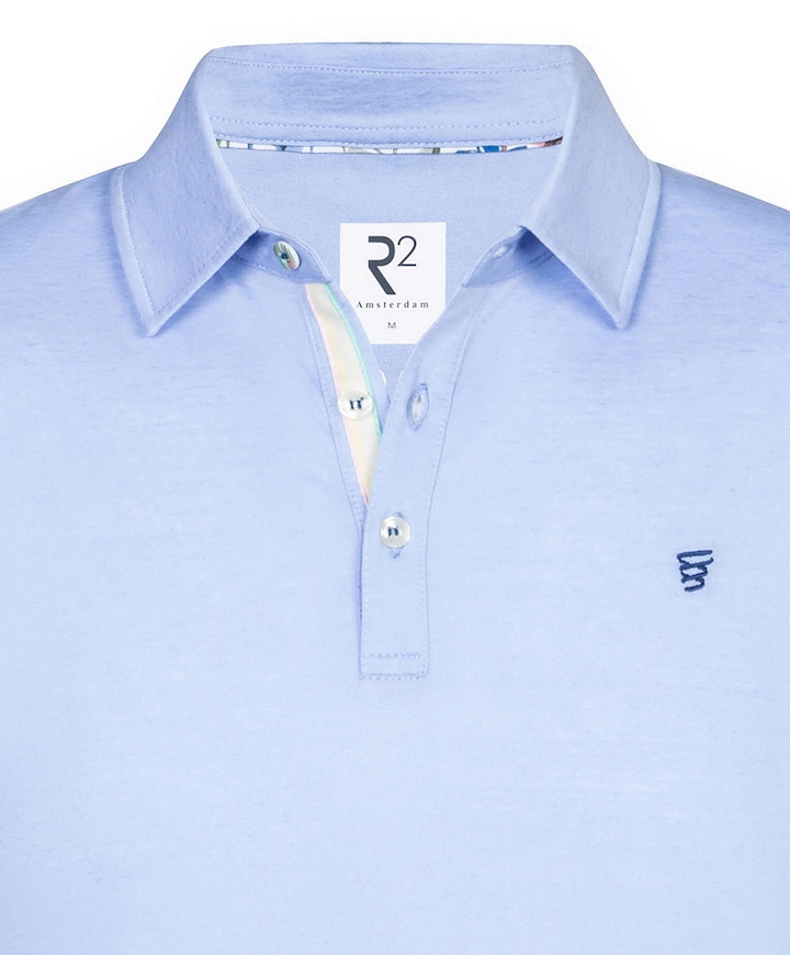 Heren polo blauw