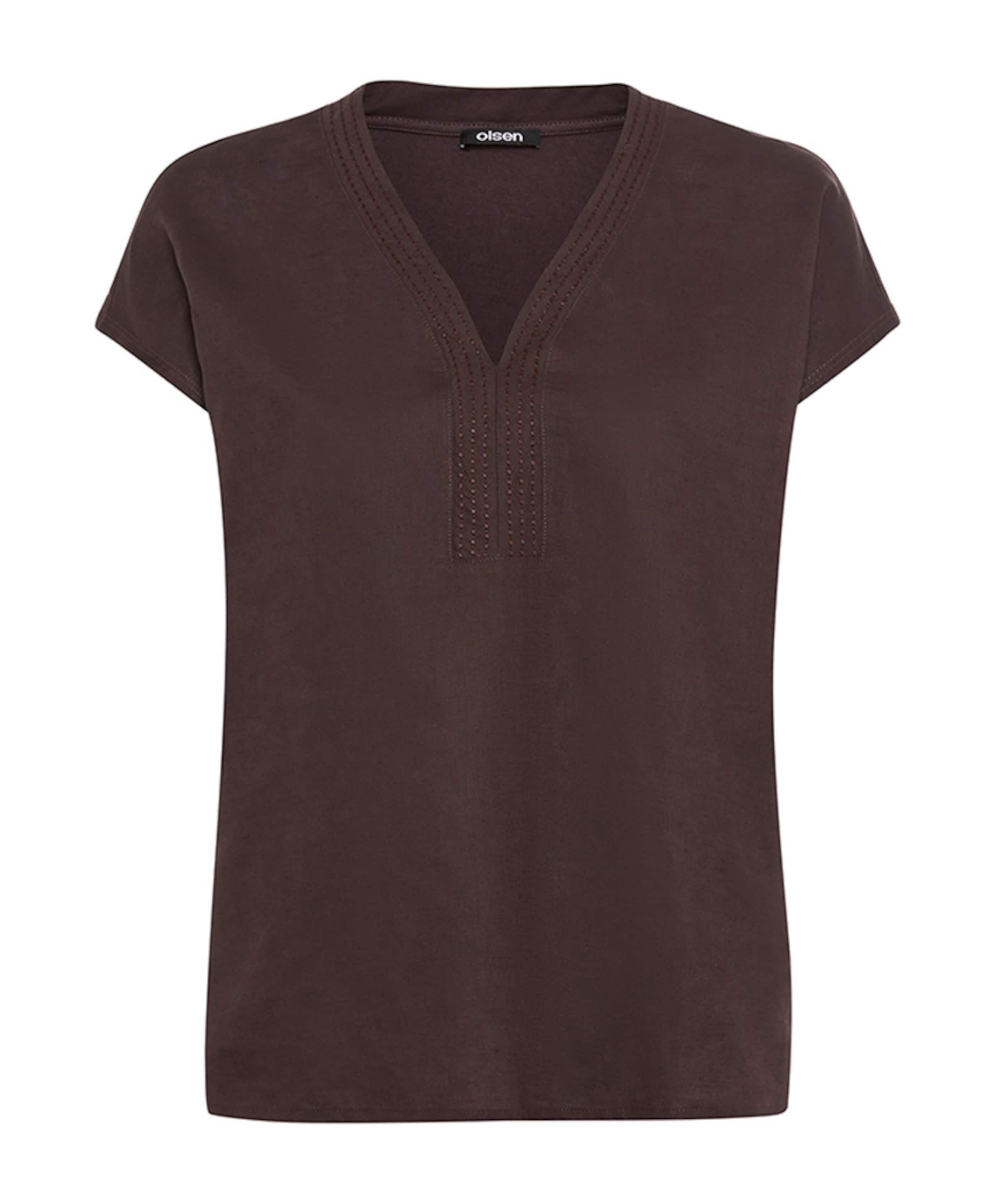 Dames T-shirt bruin