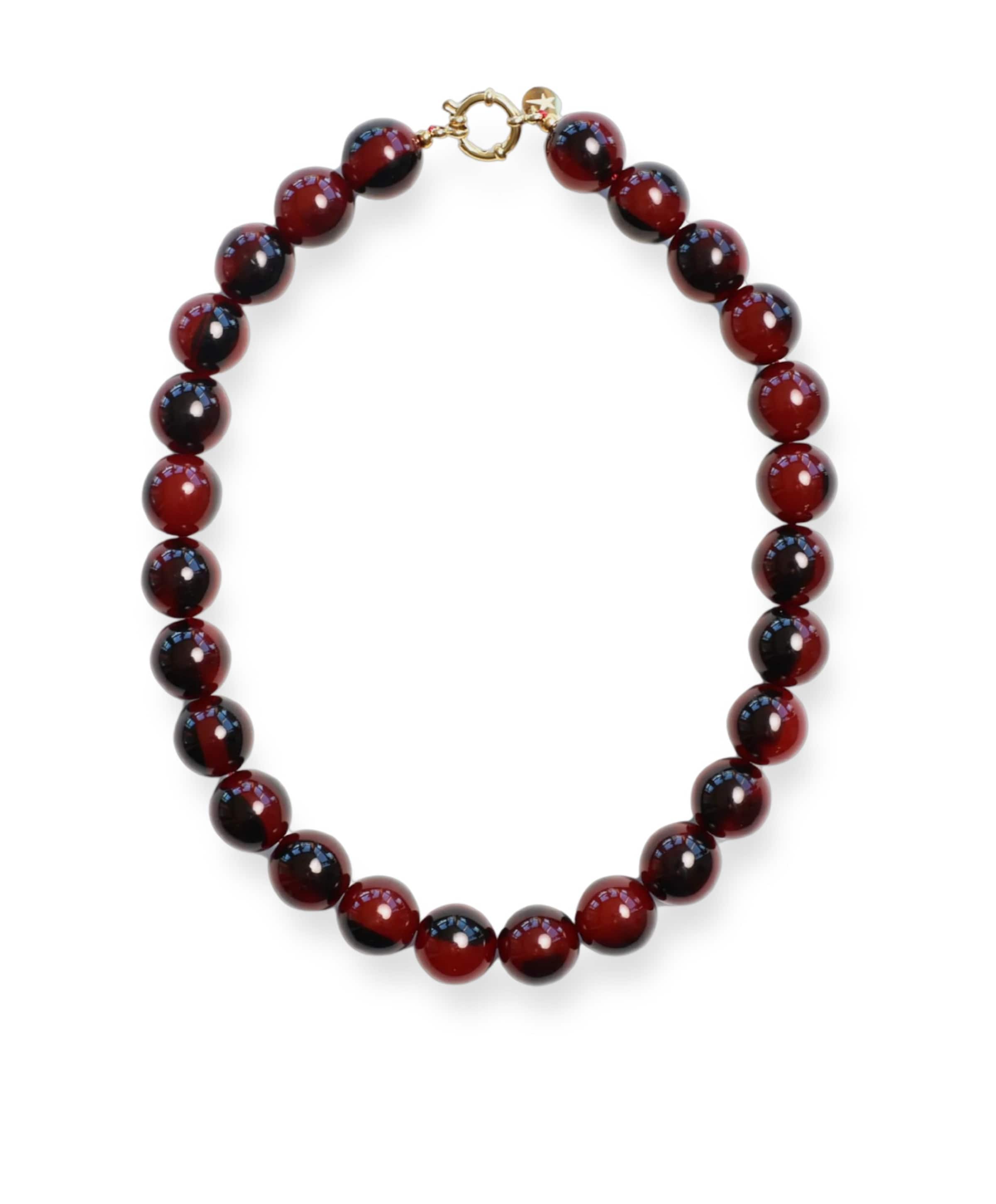 Dames ketting bordeaux