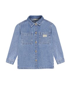 Jongens overhemd lange mouw blauw
