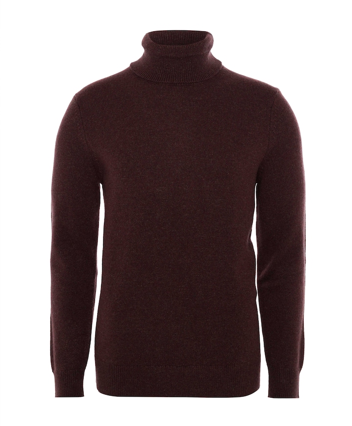 Heren coltrui bordeaux
