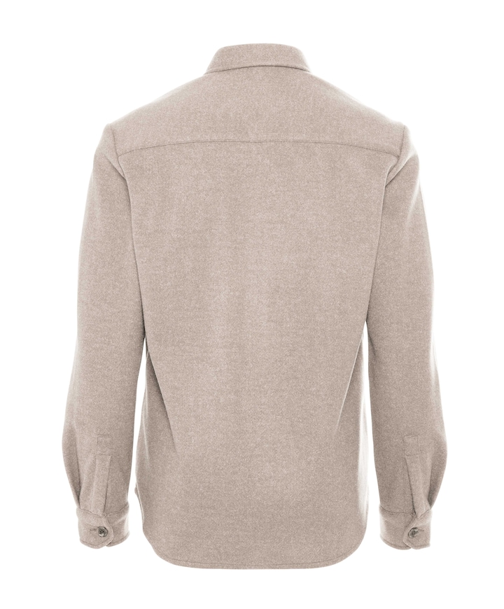 Heren overshirt beige