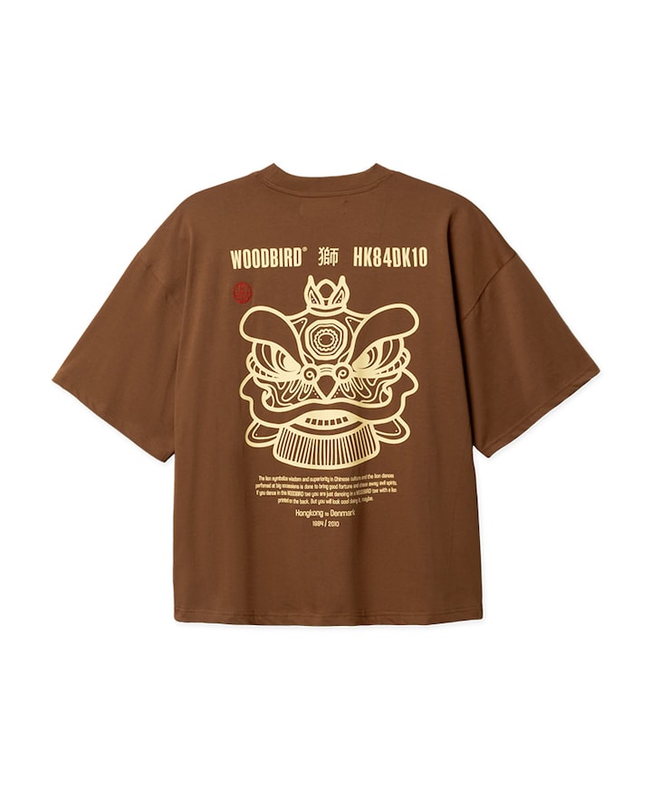 Heren T-shirt bruin