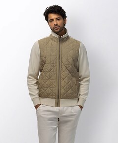 Heren vest beige