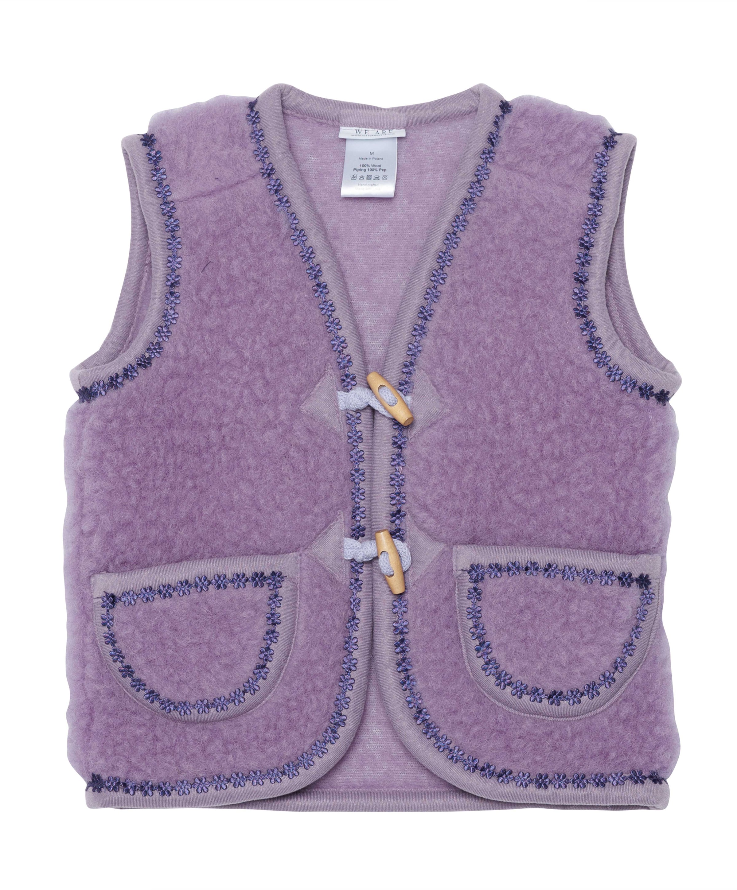 Meisjes gilet paars