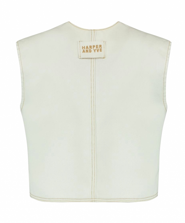 Gilet ecru