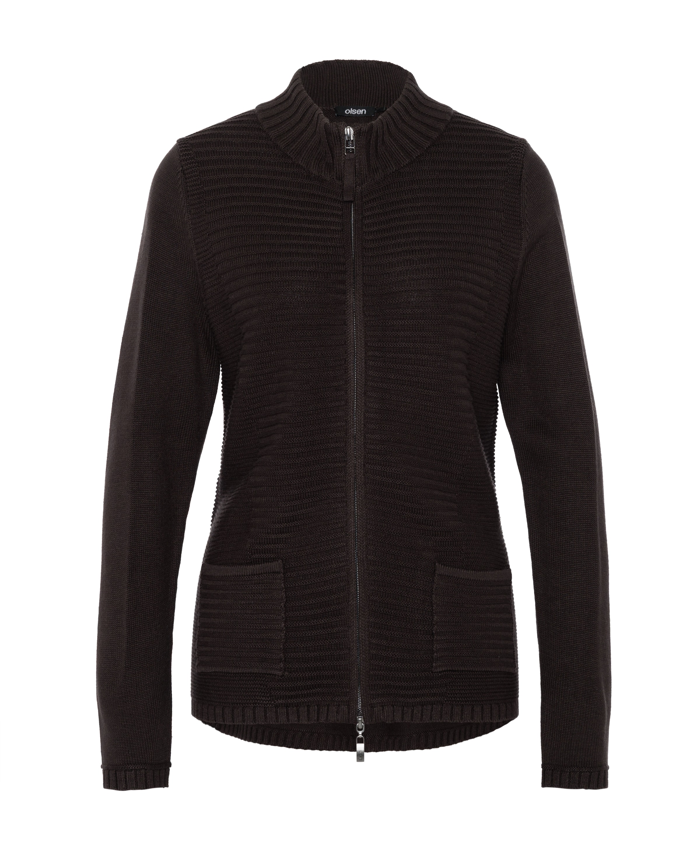 Dames vest bruin