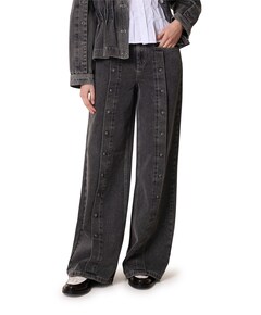 KellanCC Button LL Jeans dames broek grijs