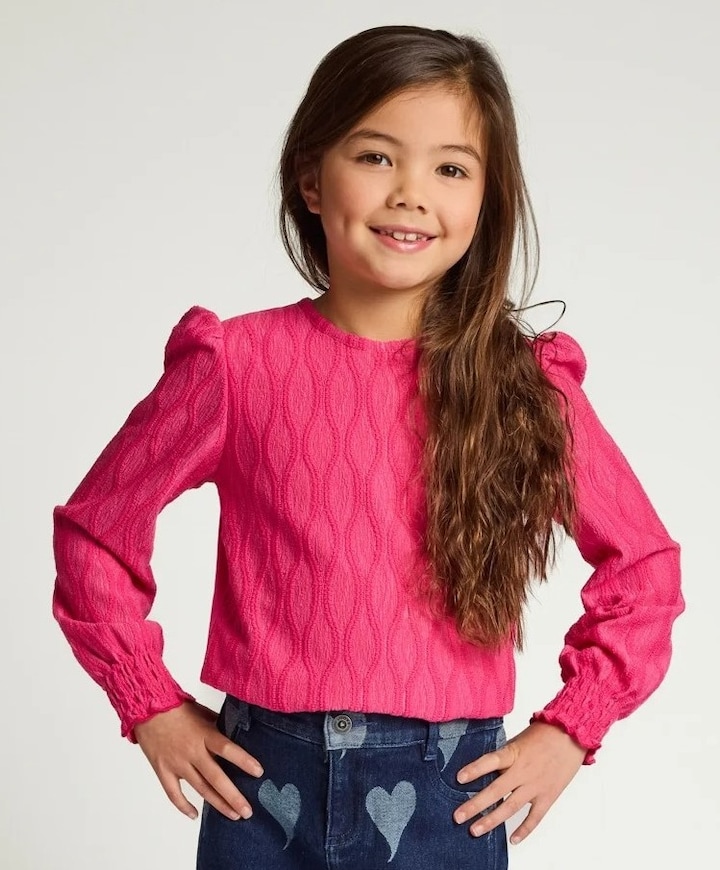 Meisjes longsleeve roze