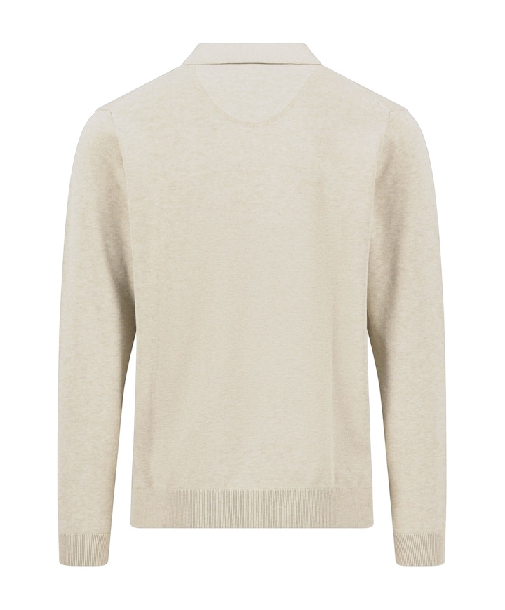 Heren polo beige