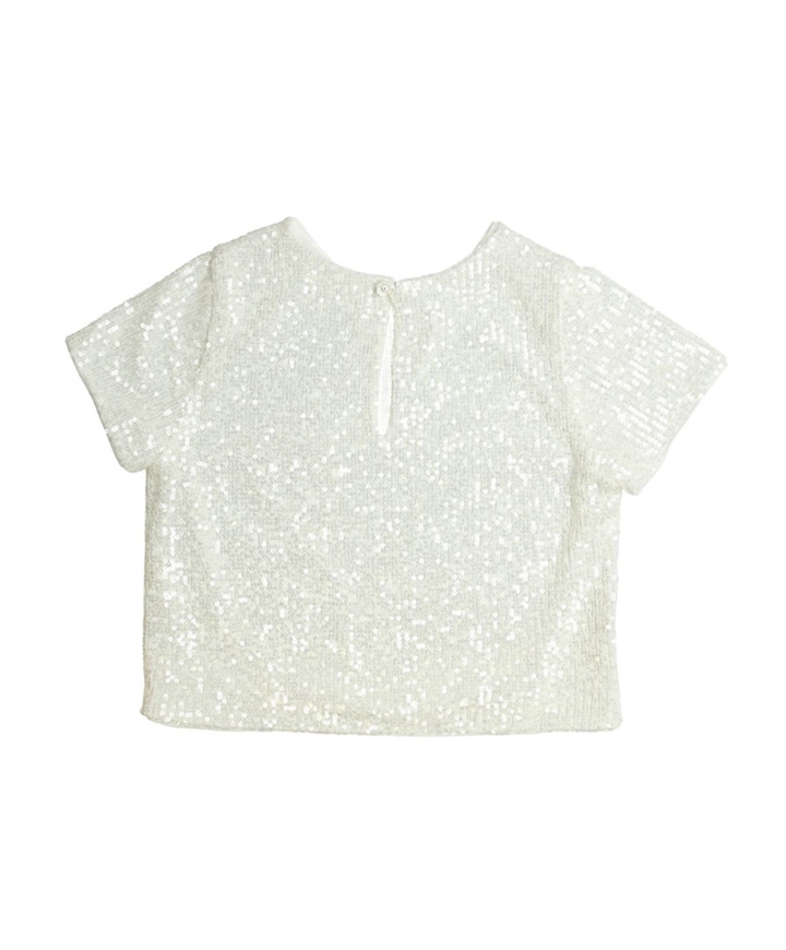 Blouse korte mouw ecru