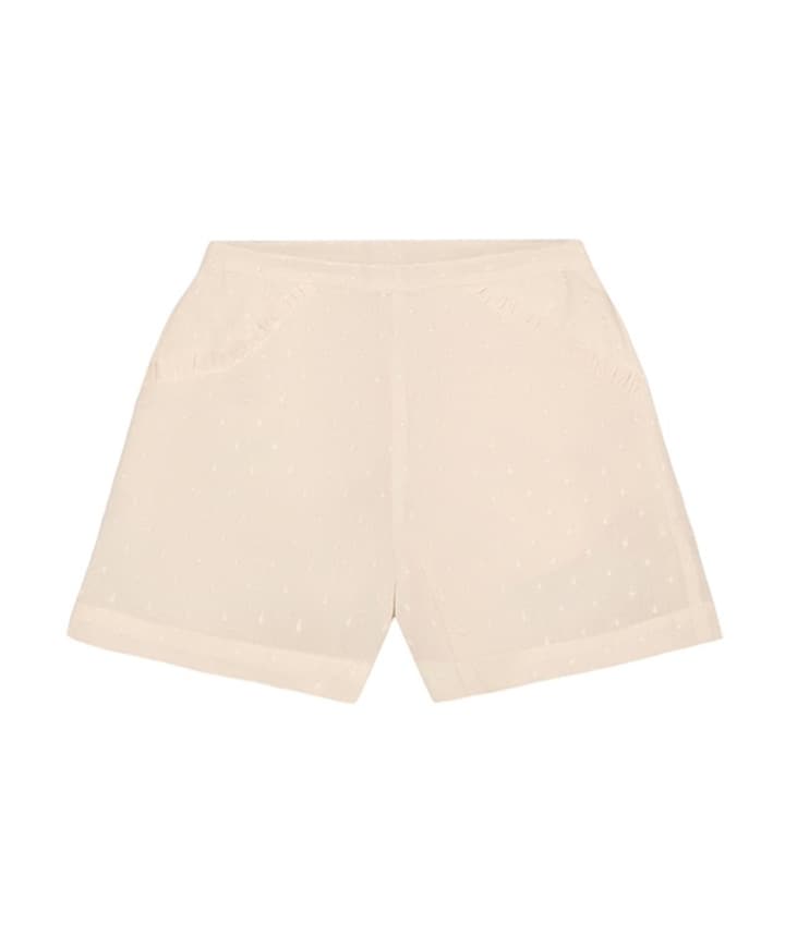 Shorts Dobby meisjes korte broek beige