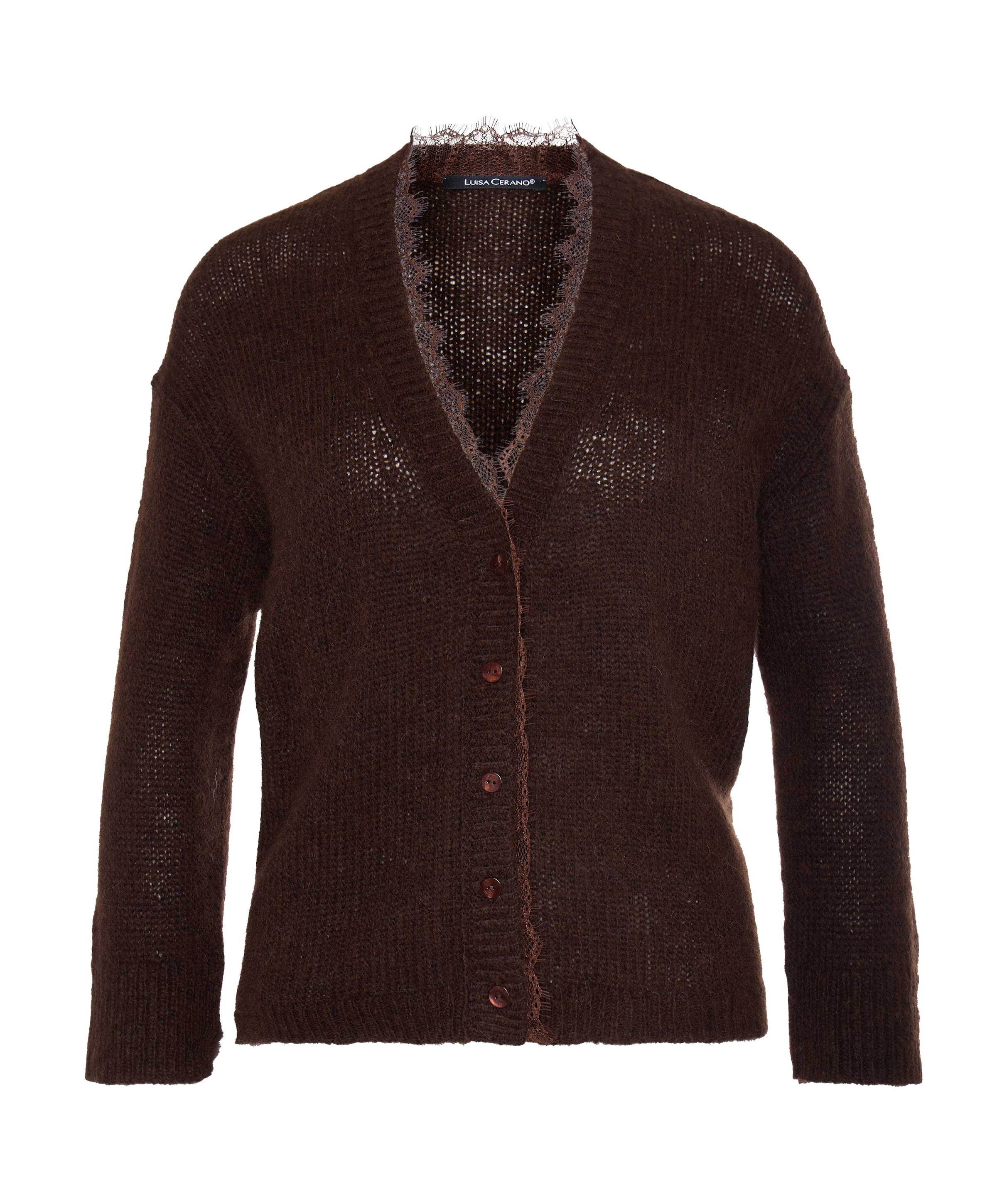 Dames vest bruin