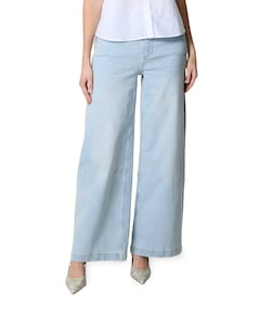 Extra wijde pijpen (L32) dames jeans blauw
