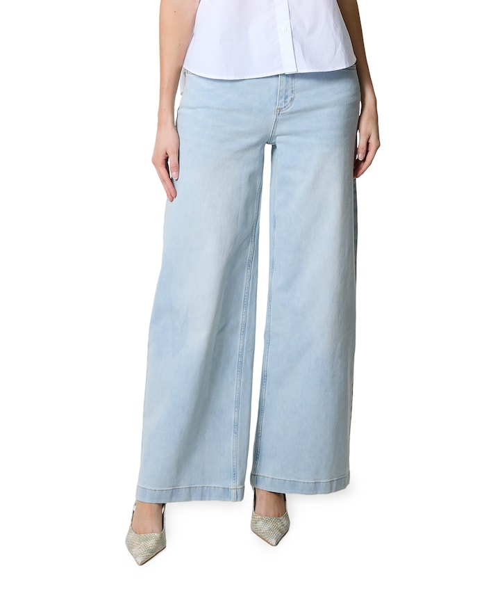 Extra wijde pijpen (L32) dames jeans blauw