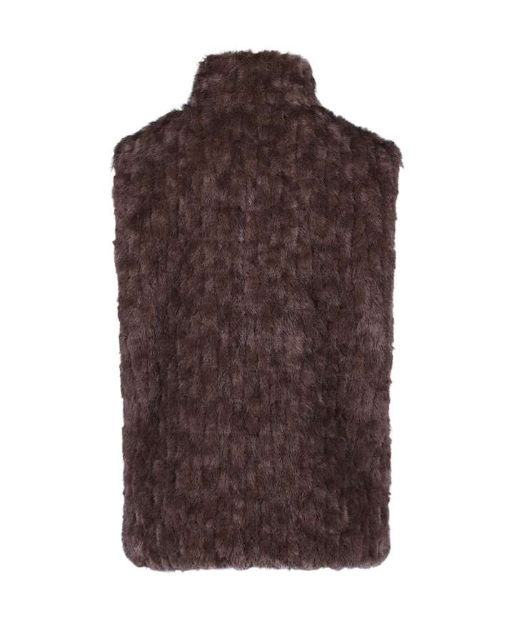 Dames gilet bruin