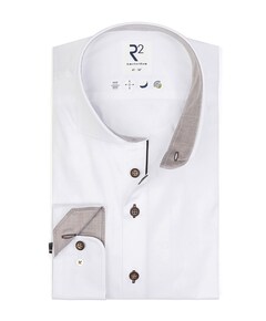 Heren overhemd lange mouw wit
