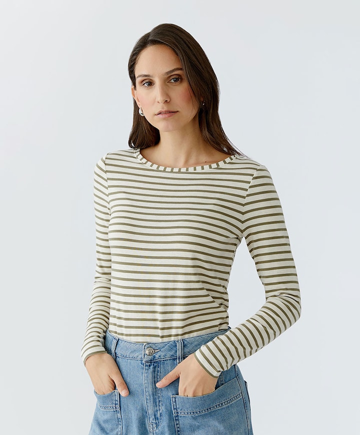 Dames longsleeve groen