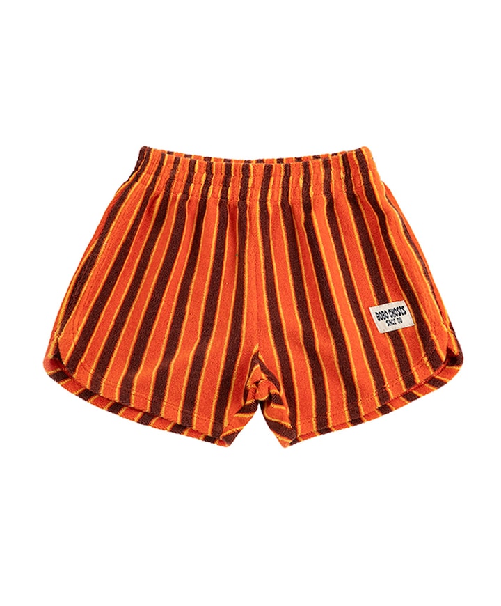 Striped Brick terry cloth shorts jongens korte broek oranje