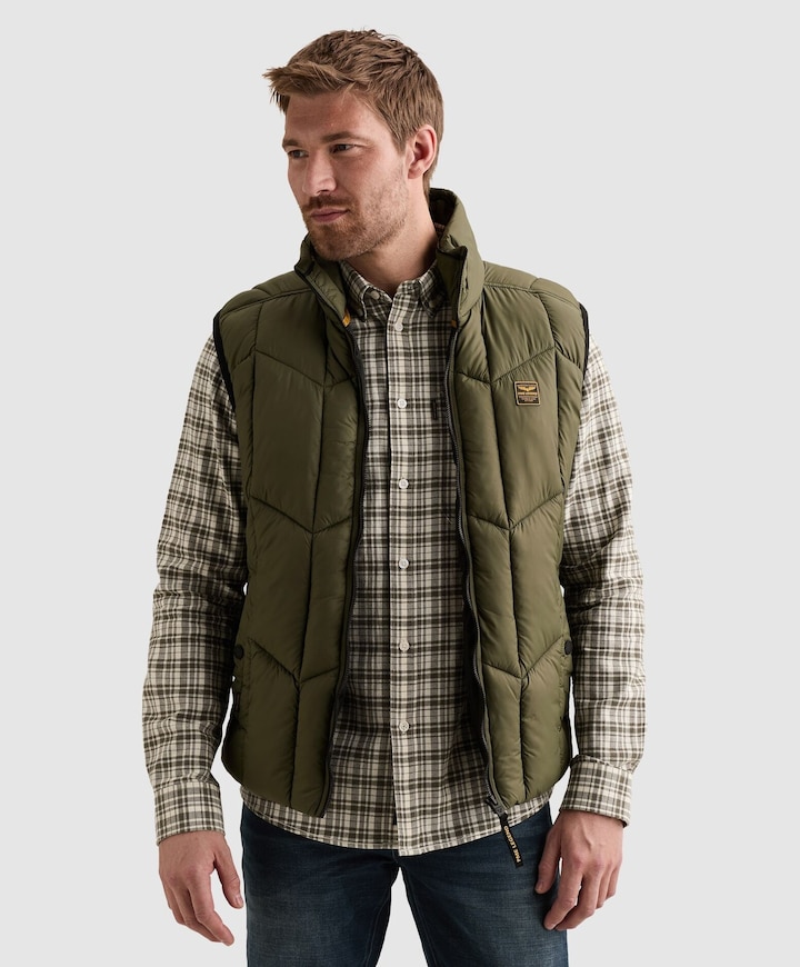 Heren bodywarmer groen