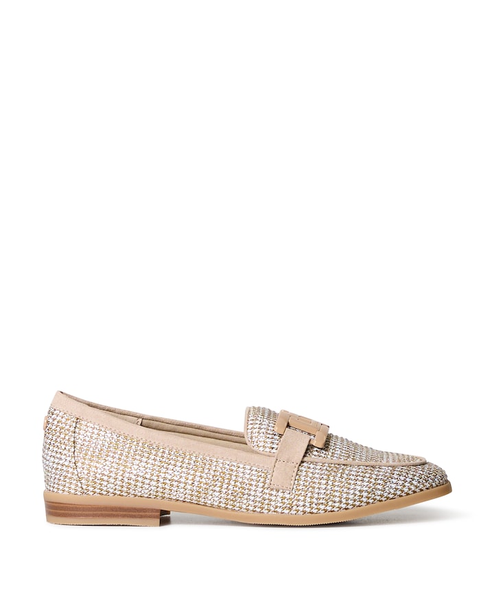 dames loafers beige