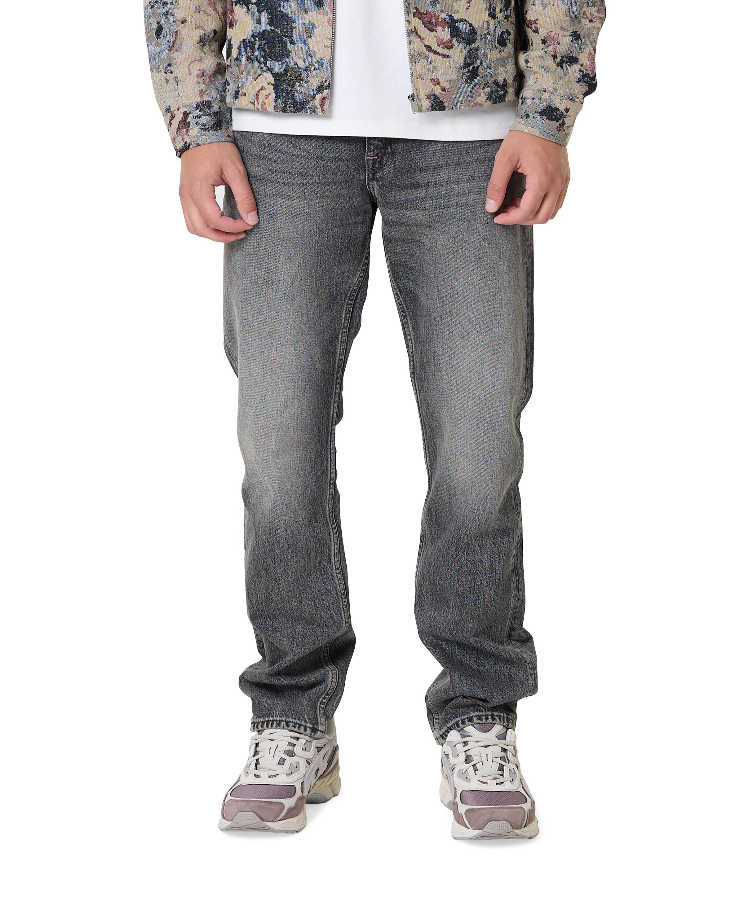 Relaxed leg heren jeans grijs