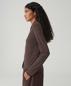 Dames longsleeve bruin