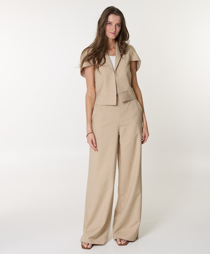 Dames blazer beige