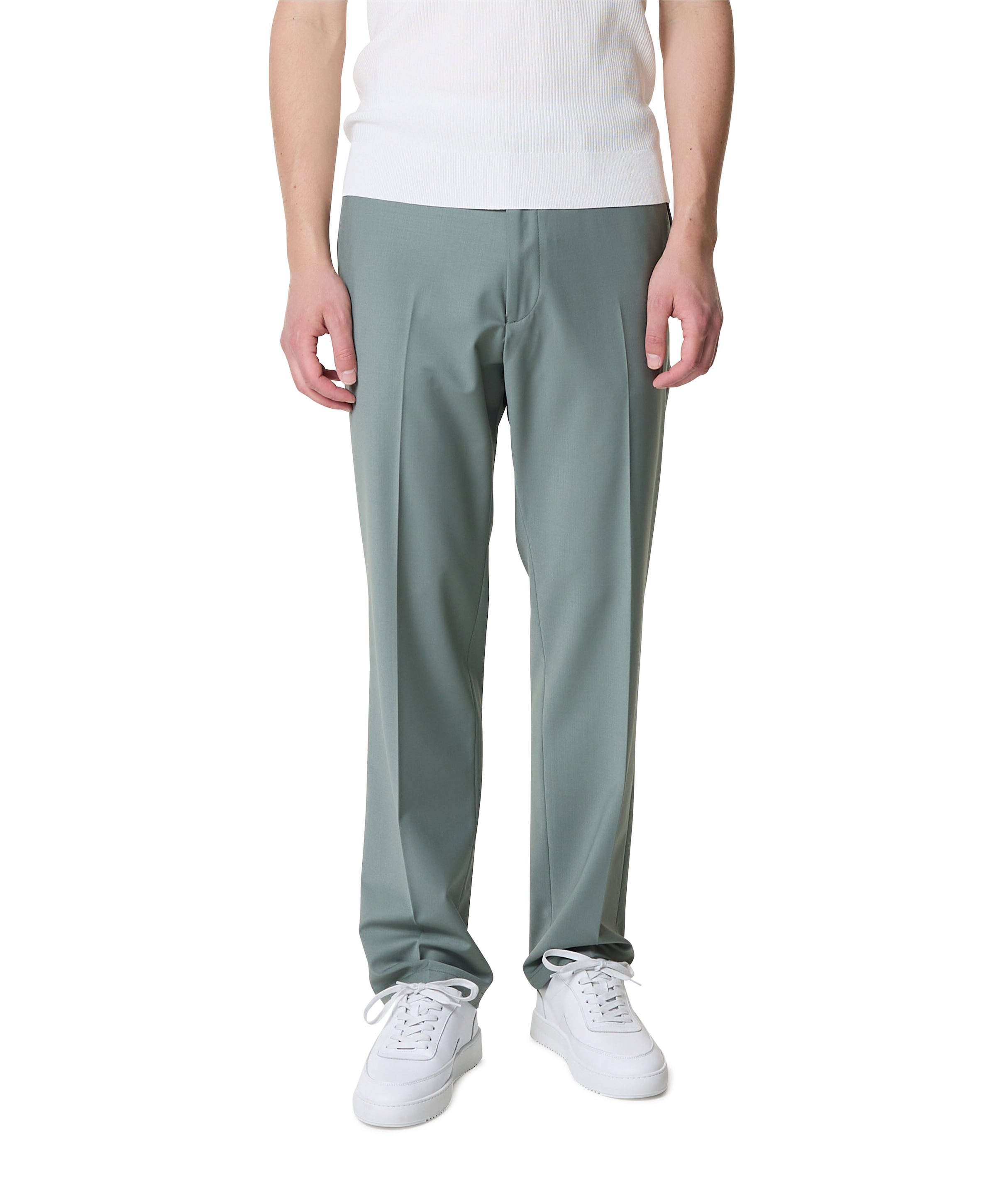 Ajend RGLR SK heren pantalon groen