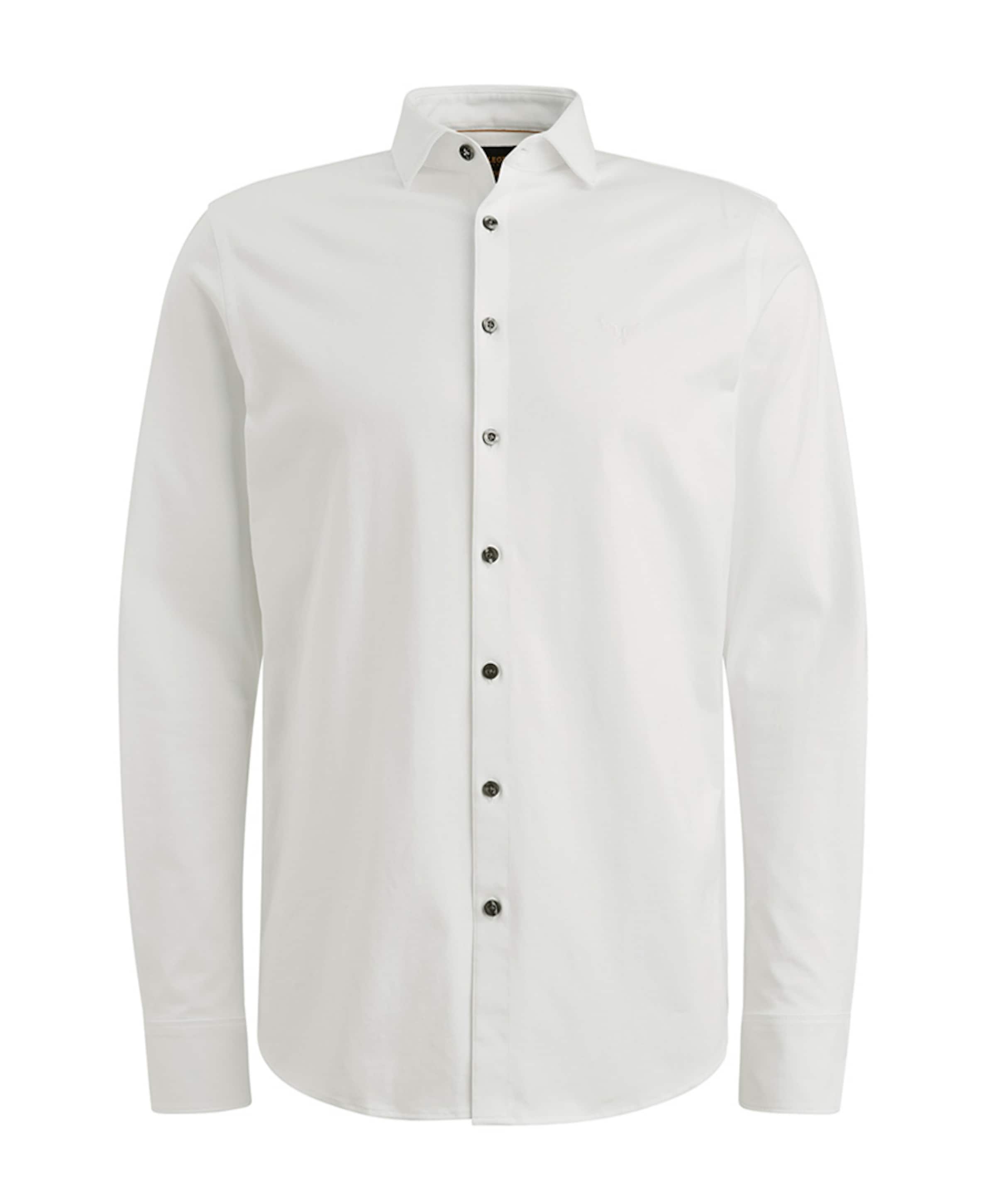 Heren overhemd lange mouw wit