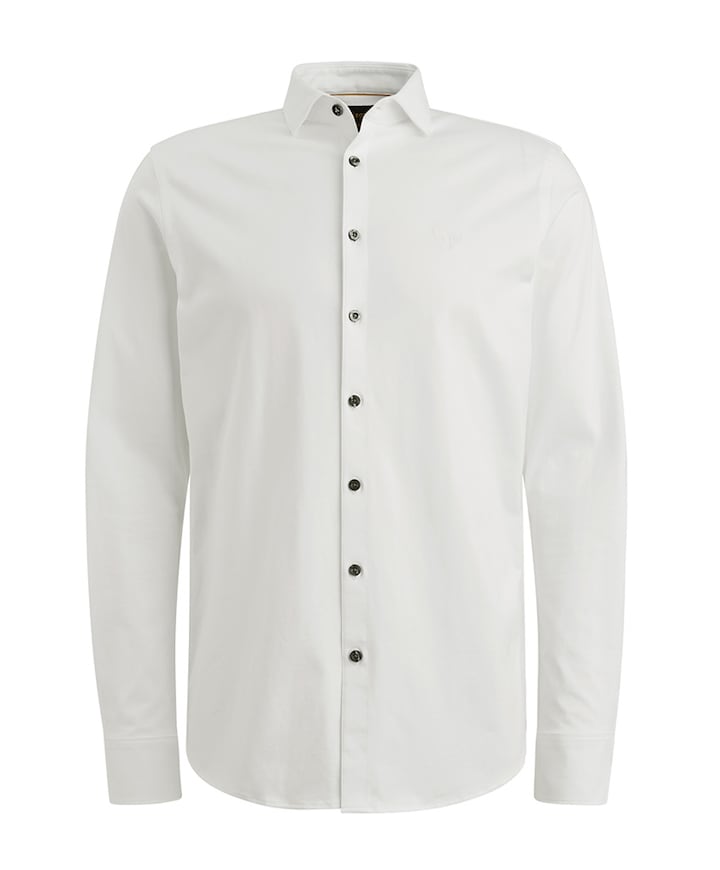 Heren overhemd lange mouw wit