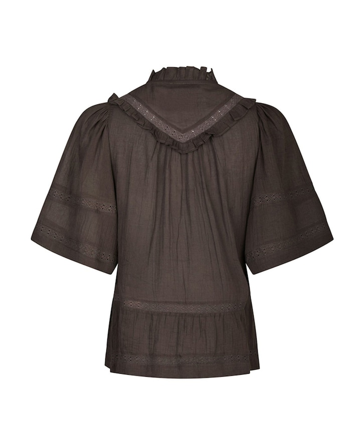 Dames blouse bruin