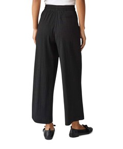 Mileni crinkle dames broek zwart