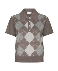 Dames polo beige