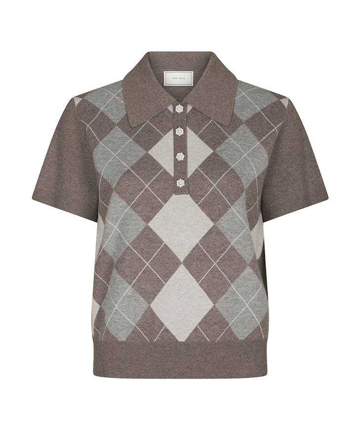 Dames polo beige