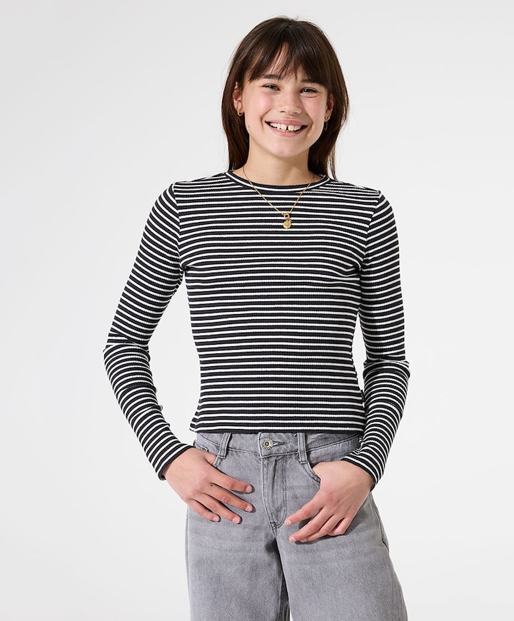 Meisjes longsleeve zwart