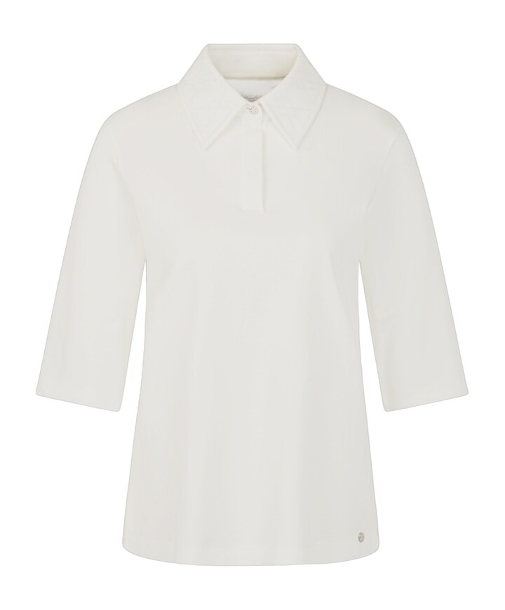 Dames polo ecru
