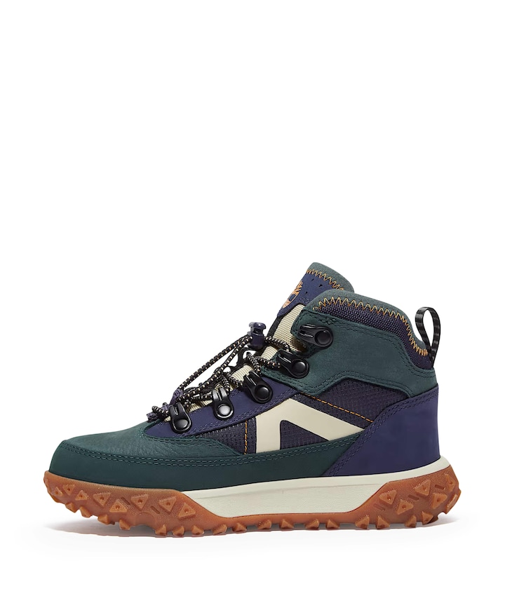 GreenStride Motion 6 MID BUNGEE WATERPROOF SNEAKER jongens veterschoenen groen