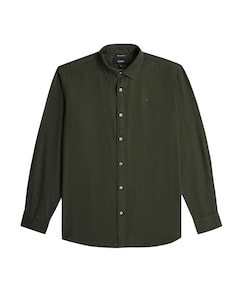 Heren overhemd lange mouw groen