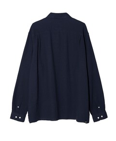 Heren overhemd lange mouw blauw