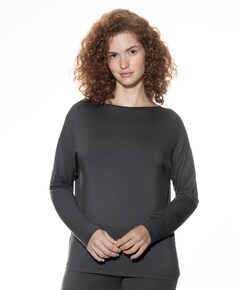 Dames pyjamatop grijs