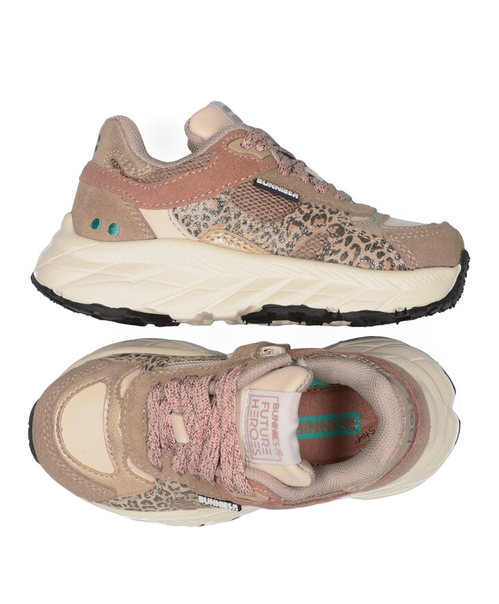 Reza Rush meisjes sneakers beige